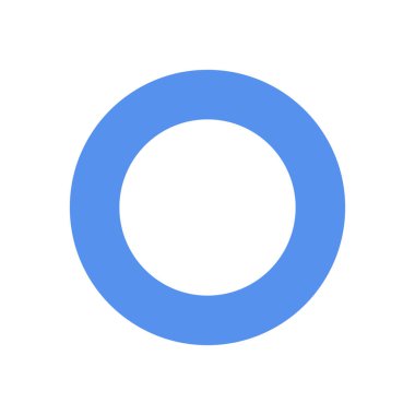 Dünya Diyabet Günü Farkındalığı konsepti için mavi daire logosu