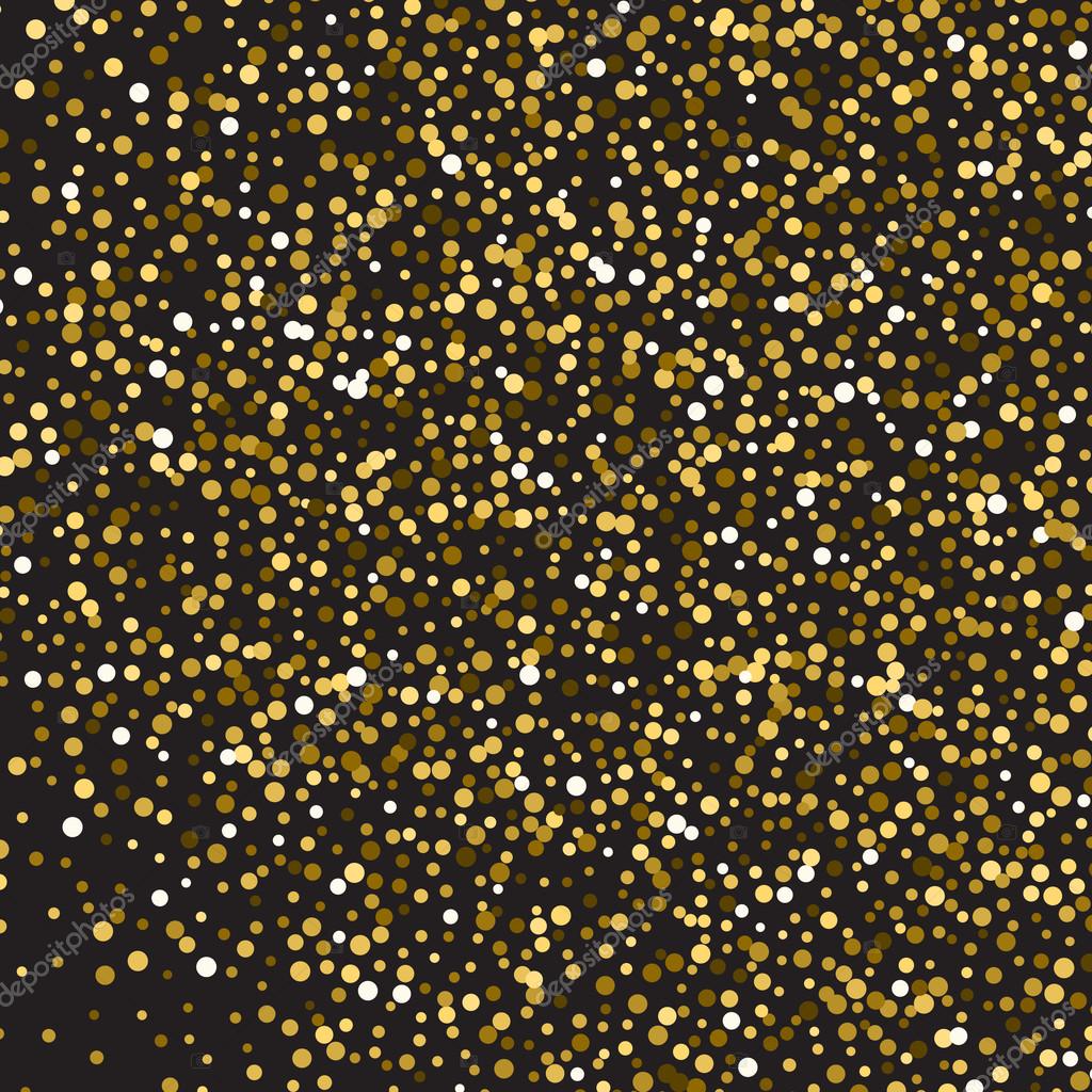 Glitter Dourado Shine Textura Em Um Fundo Preto Explosão Dourada De
