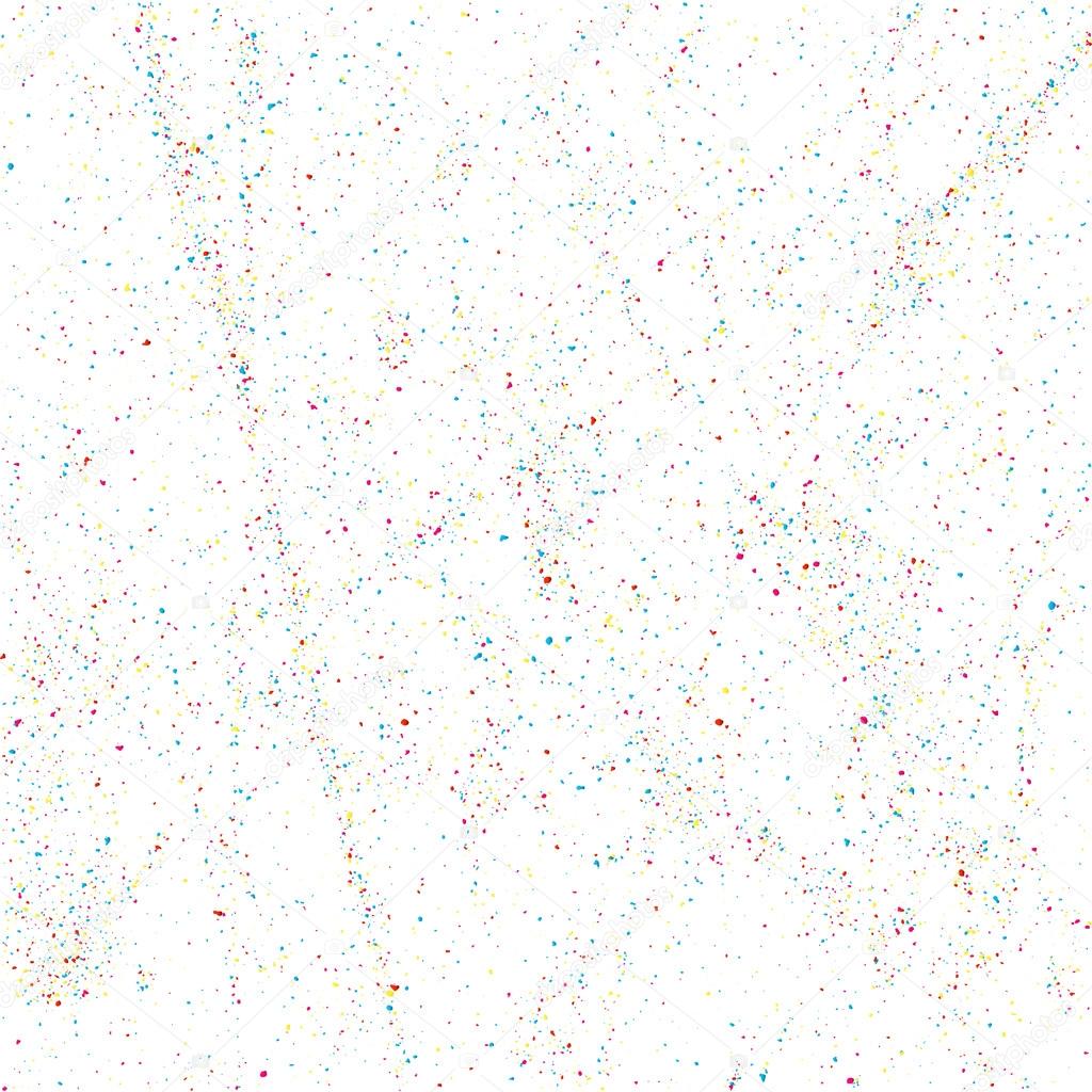 Glitter colorati splendere texture su sfondo bianco Colorata Colorata esplosione di coriandoli Particelle astratte colorate su uno sfondo chiaro Elementi di disegno di festa isolati
