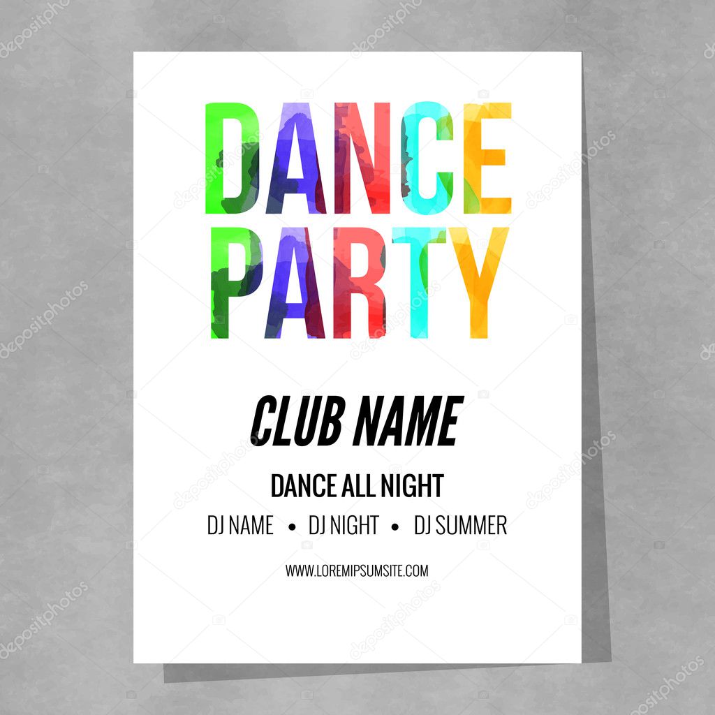 Modello di manifesto del partito della discoteca Aletta di depositphotos stock illustration disco party poster template night