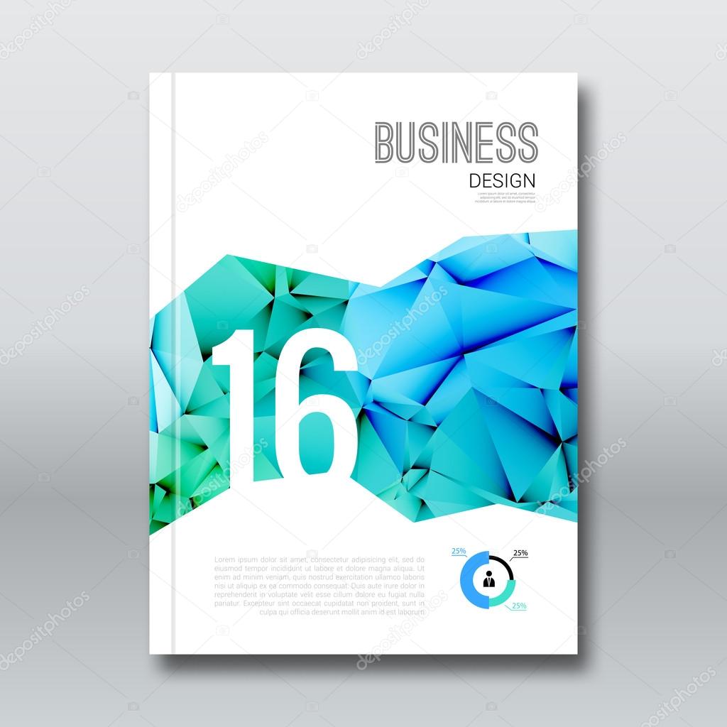 business design cover magazine brochure book background aqua marine