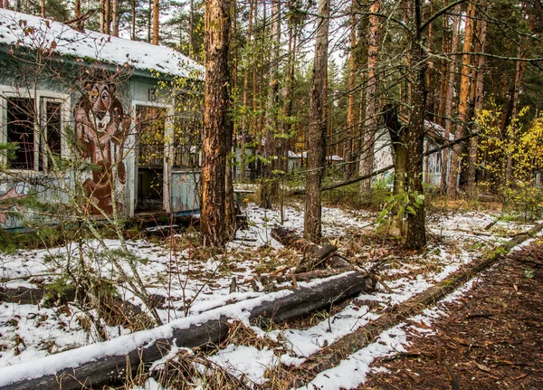 Dětský Letní Tábor Emerald Poblíž Explodující Jaderné Elektrárny Černobyl Ukrajině — Stock fotografie