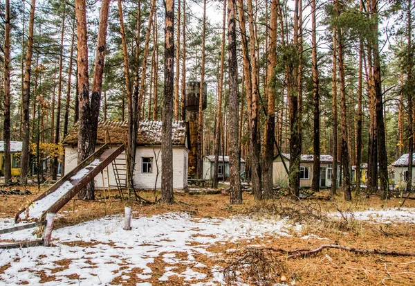 Acampamento Verão Das Crianças Emerald Perto Usina Nuclear Explodida Chernobyl — Fotografia de Stock