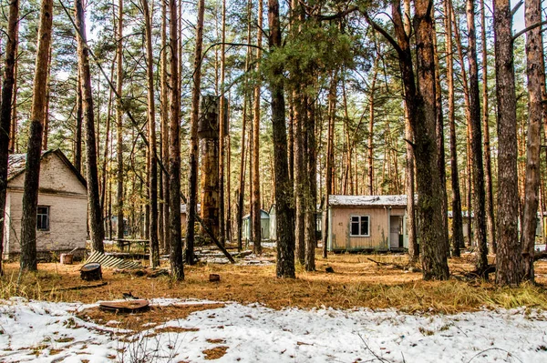 Acampamento Verão Das Crianças Emerald Perto Usina Nuclear Explodida Chernobyl — Fotografia de Stock