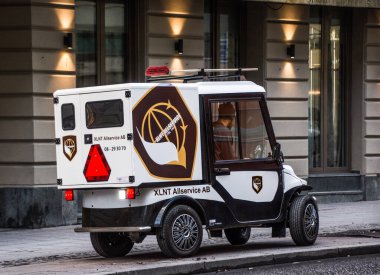 Küçük araba, İsveç Stockholm 'de kullanılan motosiklet kamyonu..