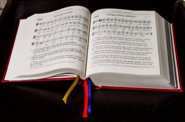 İsveç kilisesine ait İsveç ilahi kitabı.