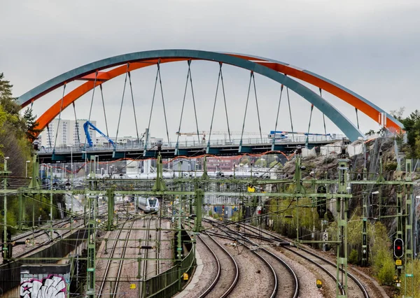 El nuevo puente ferroviario fotos de stock, imágenes de El nuevo puente