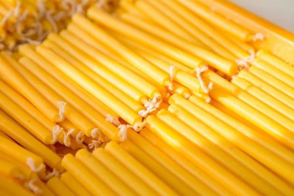 Candle in tray — Stock Photo, Image