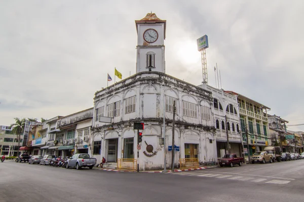 Menara jam di kota tua — Stok Foto