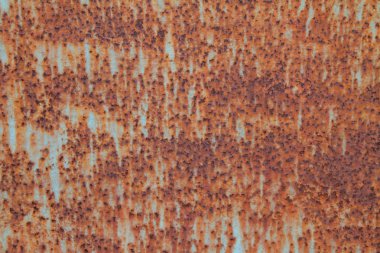 Çinko levha üzerinde pas