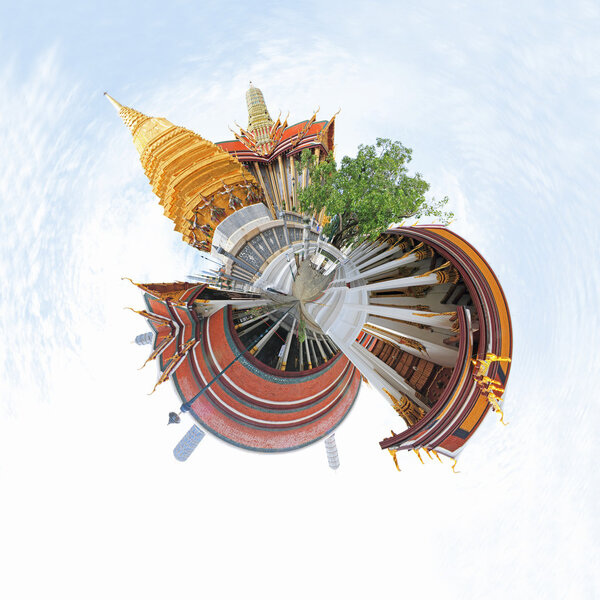 360 degree panorama WatPraKaew