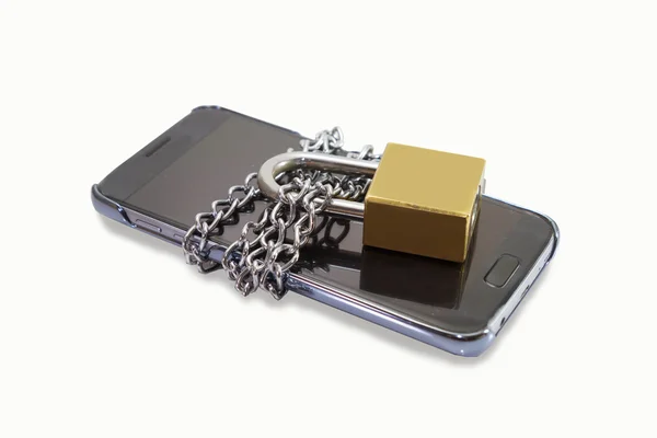 Lock smart phone — Stock Photo, Image