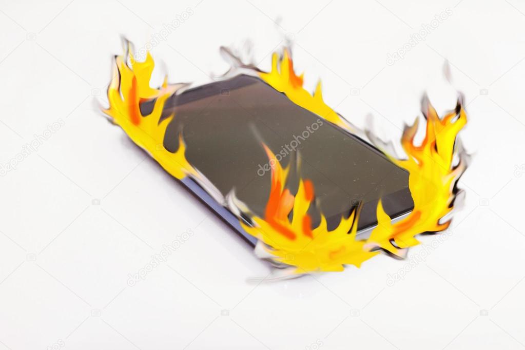 smart phone be burning