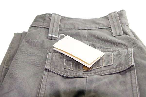 Pantalones con etiqueta —  Fotos de Stock