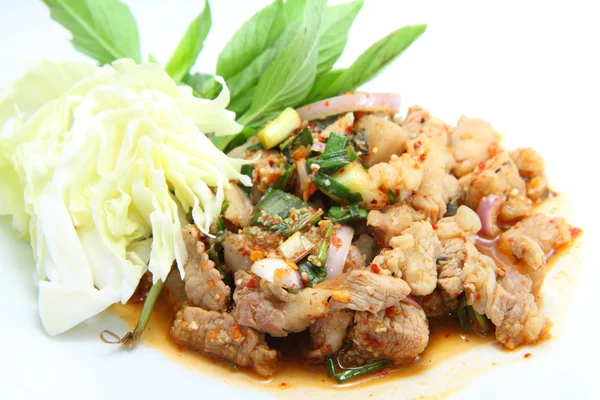 Salată de porc feliată la grătar — Fotografie, imagine de stoc
