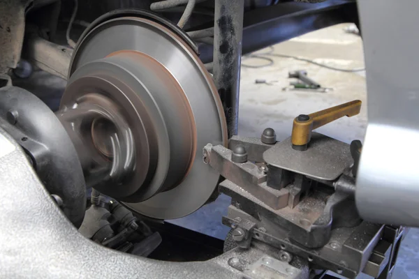 Rebuild surface of disc brake — Stock Photo, Image
