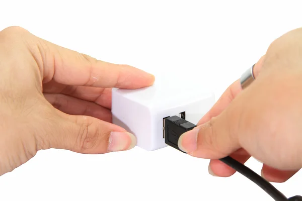 Connectez l'adaptateur USB — Photo