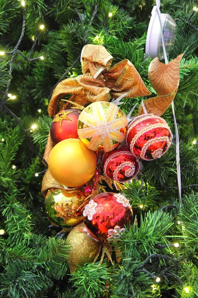 Christmas ball on Christmas tree — Stock Photo, Image