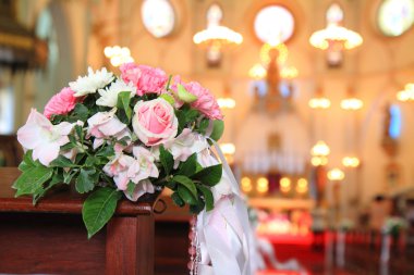 bouquet in Church of Christian