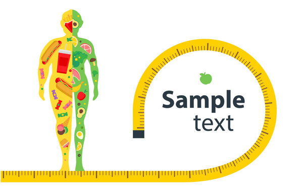 Потеря веса диета фитнес питания. Спортивные упражнения, тренировки. Изменение веса диеты. Здоровое питание.