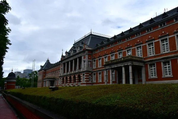 Tóquio Japão Julho Edifício Tijolos Vermelhos Ministério Justiça — Fotografia de Stock