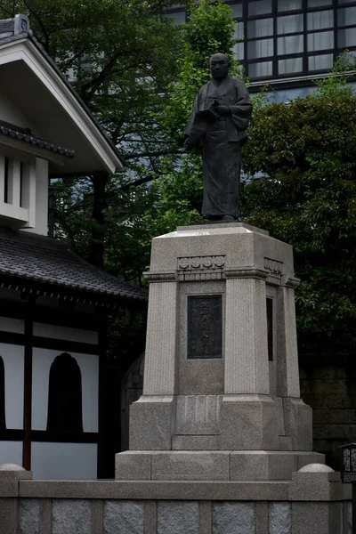 Tokio Japón Julio 2020 Icono Liderazgo Estatua Del Kuranosuke Ooishi — Foto de Stock