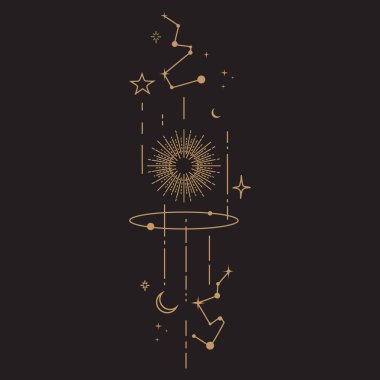 Göksel Büyü Mistik ve Esrarengiz İllüstrasyon