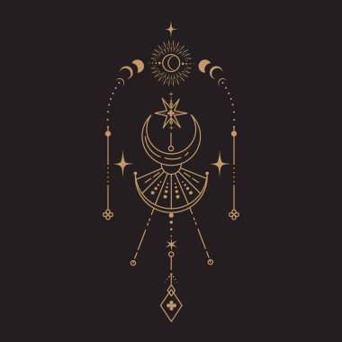 Göksel Büyü Mistik ve Esrarengiz İllüstrasyon
