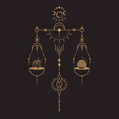 Göksel Büyü Mistik ve Esrarengiz İllüstrasyon