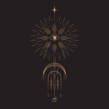 Göksel Büyü Mistik ve Esrarengiz İllüstrasyon