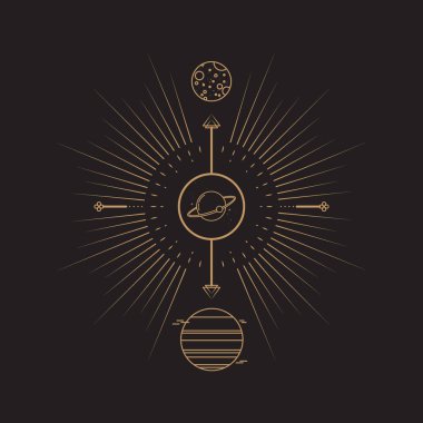 Göksel Büyü Mistik ve Esrarengiz İllüstrasyon