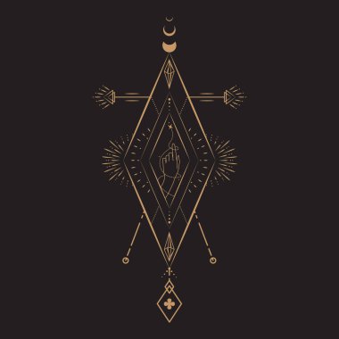 Göksel Büyü Mistik ve Esrarengiz İllüstrasyon