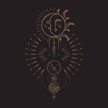 Göksel Büyü Mistik ve Esrarengiz İllüstrasyon