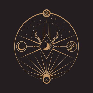 Göksel Büyü Mistik ve Esrarengiz İllüstrasyon