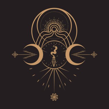 Göksel Büyü Mistik ve Esrarengiz İllüstrasyon