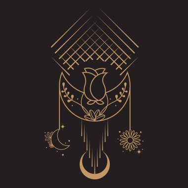 Göksel Büyü Mistik ve Esrarengiz İllüstrasyon