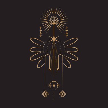 Göksel Büyü Mistik ve Esrarengiz İllüstrasyon