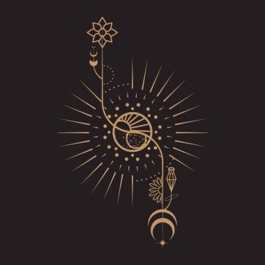 Göksel Büyü Mistik ve Esrarengiz İllüstrasyon