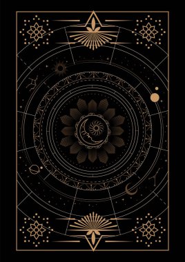 Sihirli Gökyüzü Yıldızlararası Çerçeve İllüstrasyonu