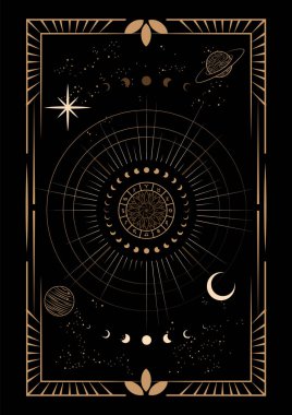 Sihirli Gökyüzü Yıldızlararası Çerçeve İllüstrasyonu