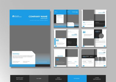 Şirket Profili İş Sunumu İllüstrasyonu