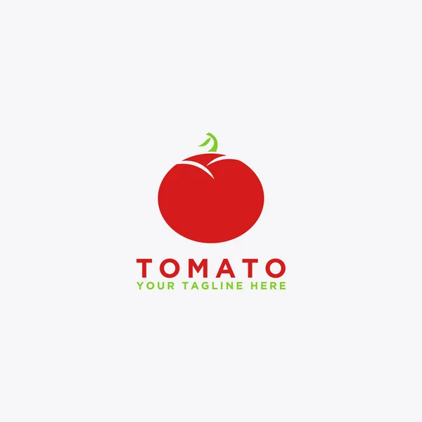 Logo Tomate Design Légumes Isolés Illustration Vectorielle — Image vectorielle