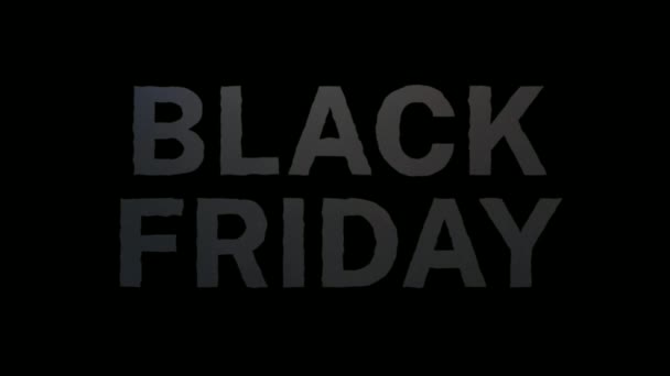 Black Friday Effect Background — Stock Video