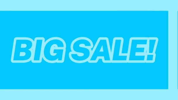 Big Sale Animation Resolution Promotion Your Business — Stock Video