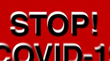 Covid 19 Kırmızı Arkaplanı Durdur