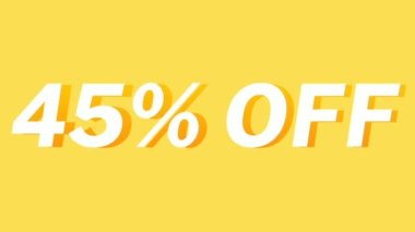 Medya Tanıtım Stratejiniz İçin% 45 İndirim Basit Metin Canlandırması