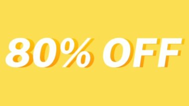 Medya Tanıtım Stratejiniz İçin% 80 İndirim Basit Metin Canlandırması