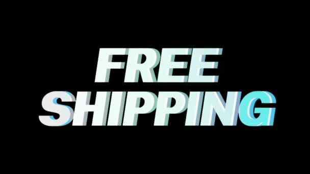 Free Shipping Text Animation For Media Your Promotional Strategy