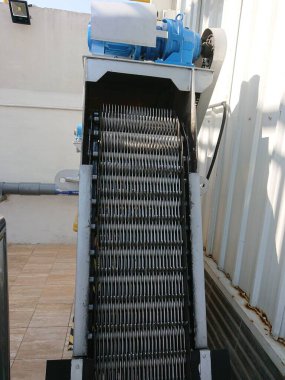 Atık su arıtma, Mekanik ızgara Rotary - Lağım arıtma ekipmanları