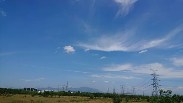 Beautiful Natural Panorama Blue Sky — Stock Photo, Image
